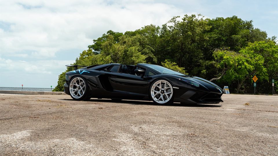 Lamborghini Aventador SV | Nero Noctis | on ANRKY S2-X0 | Polished Clear