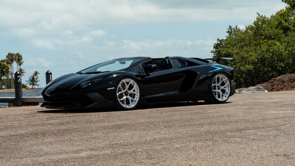 Lamborghini Aventador SV | Nero Noctis | on ANRKY S2-X0 | Polished Clear