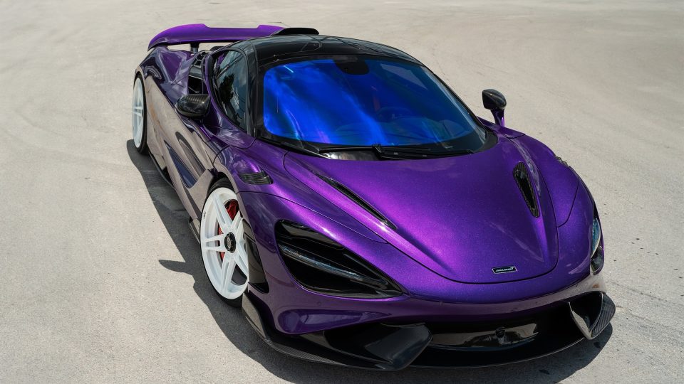 Mclaren 765LT | Lantana Purple | on ANRKY AN27 | Gloss White