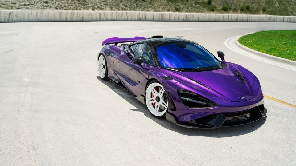 Mclaren 765LT | Lantana Purple | on ANRKY AN27 | Gloss White