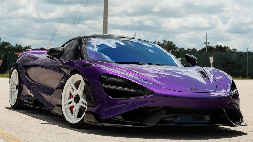 Mclaren 765LT | Lantana Purple | on ANRKY AN27 | Gloss White