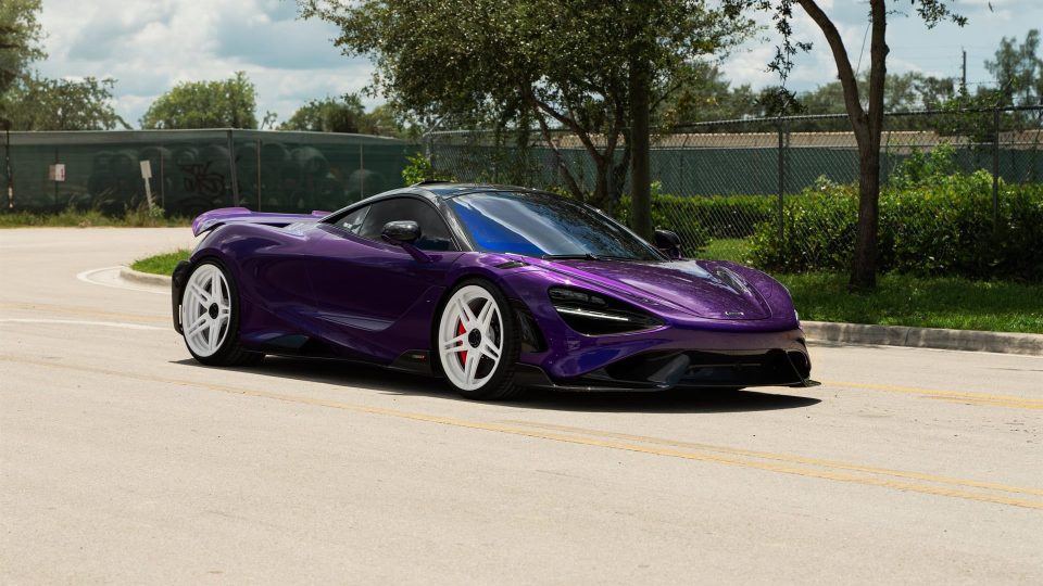 Mclaren 765LT | Lantana Purple | on ANRKY AN27 | Gloss White