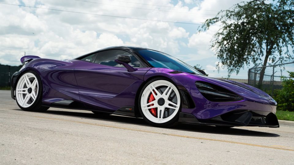 Mclaren 765LT | Lantana Purple | on ANRKY AN27 | Gloss White