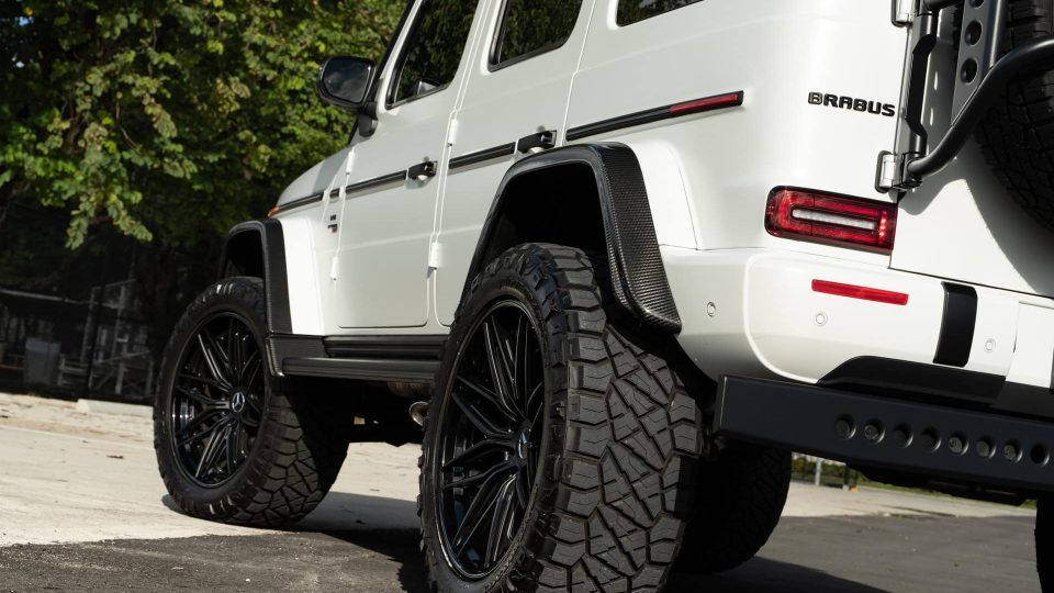 Mercedes Benz AMG G63 4×4 Squared | Polar White | on 1886 XR004 Wheels | Satin Black