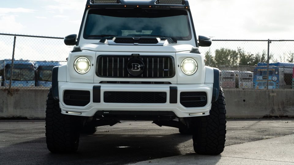 Mercedes Benz AMG G63 4×4 Squared | Polar White | on 1886 XR004 Wheels | Satin Black