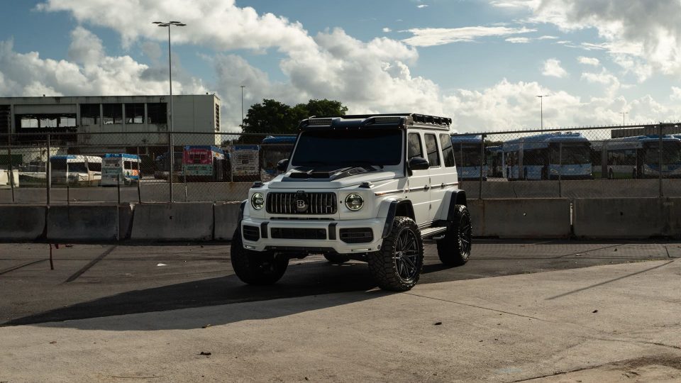 Mercedes Benz AMG G63 4×4 Squared | Polar White | on 1886 XR004 Wheels | Satin Black