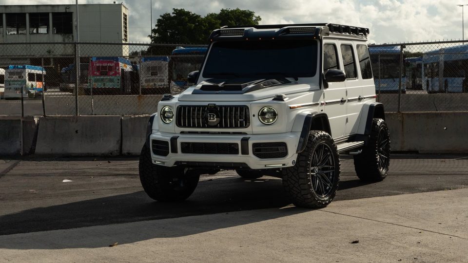 Mercedes Benz AMG G63 4×4 Squared | Polar White | on 1886 XR004 Wheels | Satin Black