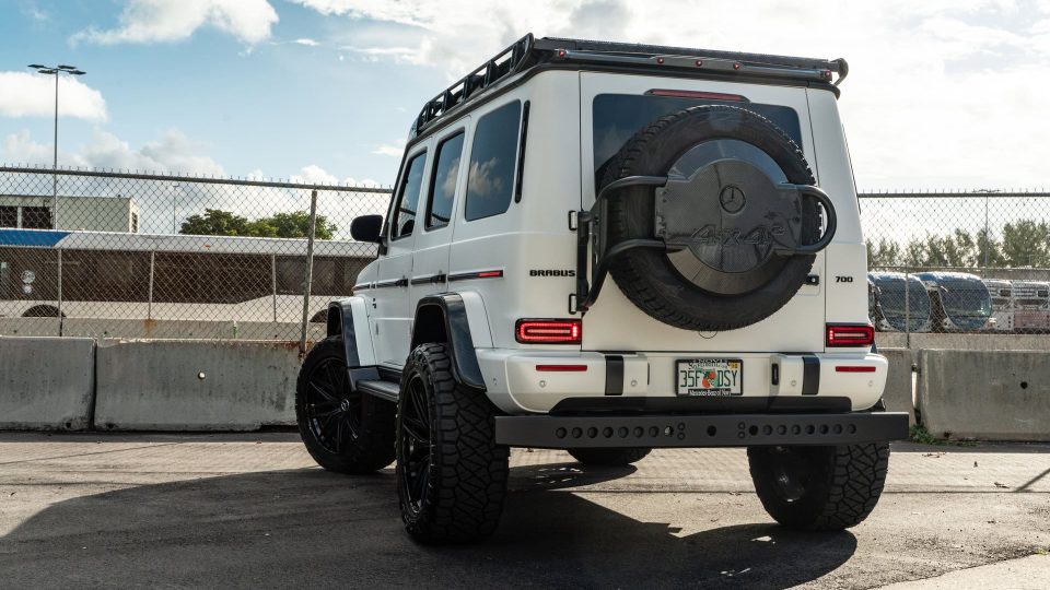 Mercedes Benz AMG G63 4×4 Squared | Polar White | on 1886 XR004 Wheels | Satin Black