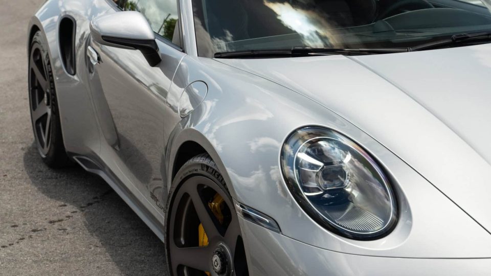 Porsche 992 Turbo S | GT Silver | on HRE 305M | Frozen Dark Polished