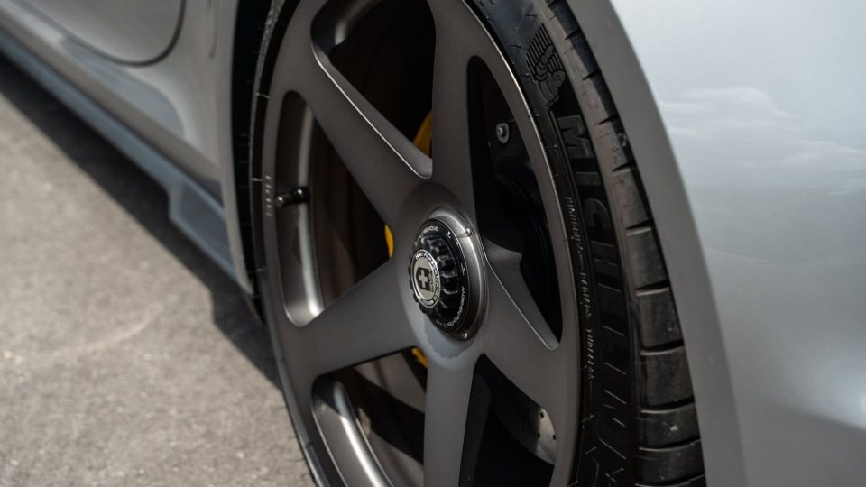 Porsche 992 Turbo S | GT Silver | on HRE 305M | Frozen Dark Polished