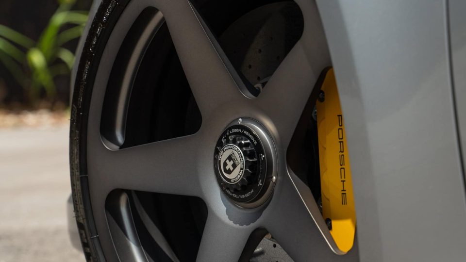 Porsche 992 Turbo S | GT Silver | on HRE 305M | Frozen Dark Polished