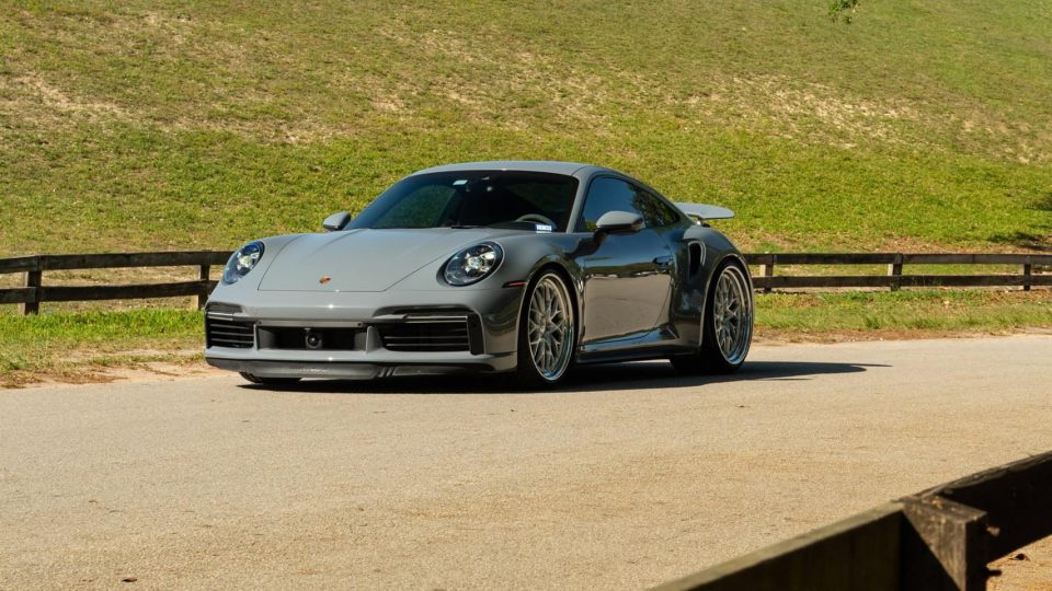 Porsche 992 Turbo S | Artic Gray | on HRE 520 FMR | Brushed Clear