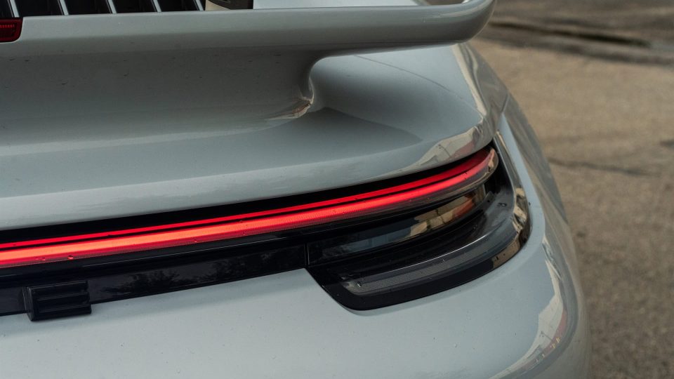 Porsche 992 Turbo S | Ice Gray Metallic| on HRE S101SC | Satin White Gold