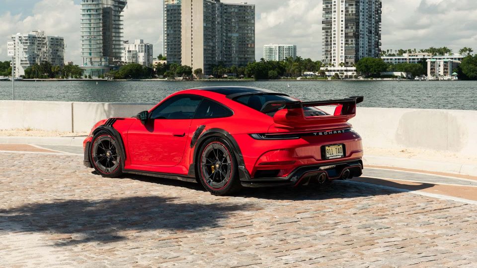 Techart GT Street R America 4 of 10 | Guards Red | on Techart Formula VI Wheels | Gloss Black