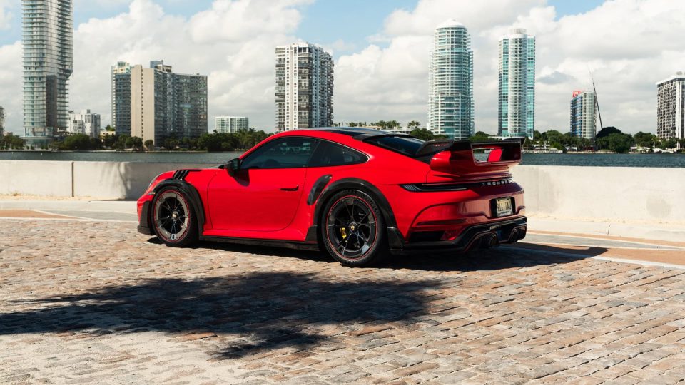 Techart GT Street R America 4 of 10 | Guards Red | on Techart Formula VI Wheels | Gloss Black