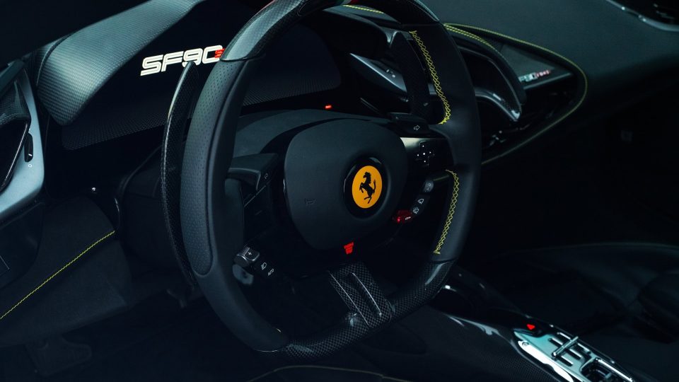 Ferrari SF90 | Nero | on HRE 501M | Gloss Black