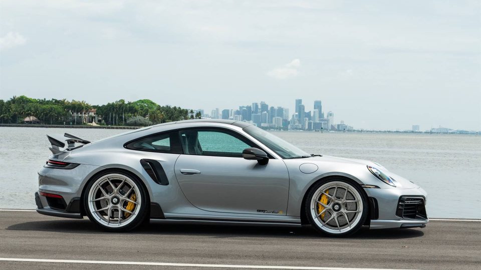 TECHART 992 Turbo S | GT Silver | on HRE S101SC | Satin White Gold