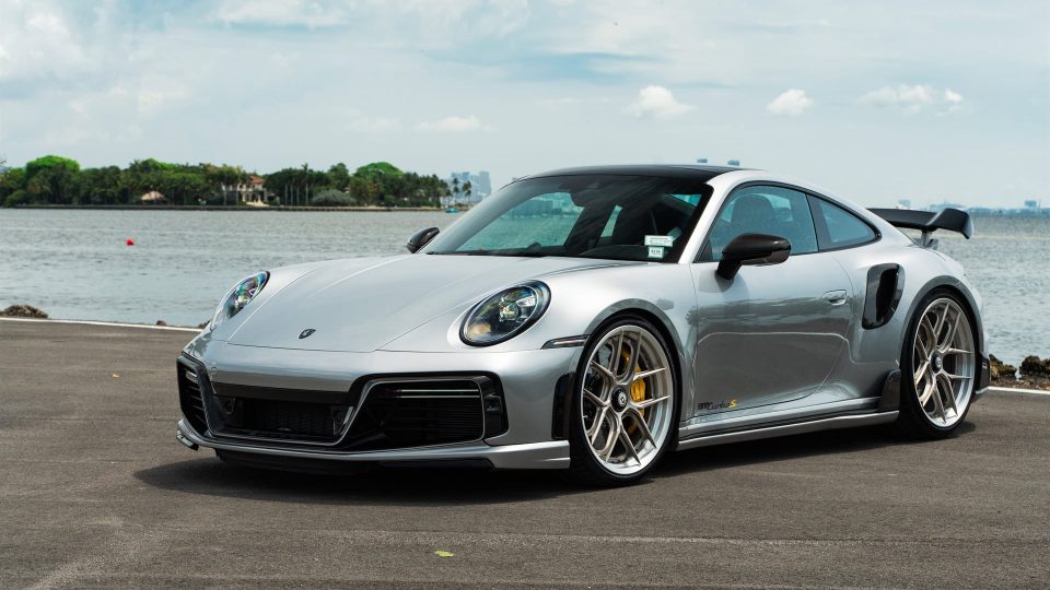 TECHART 992 Turbo S | GT Silver | on HRE S101SC | Satin White Gold