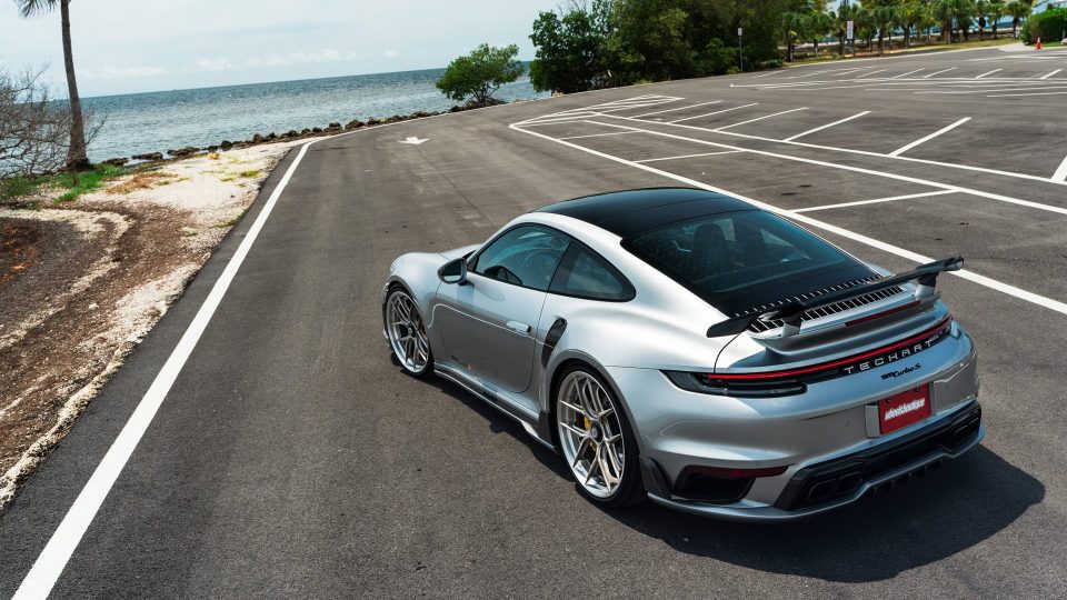 TECHART 992 Turbo S | GT Silver | on HRE S101SC | Satin White Gold