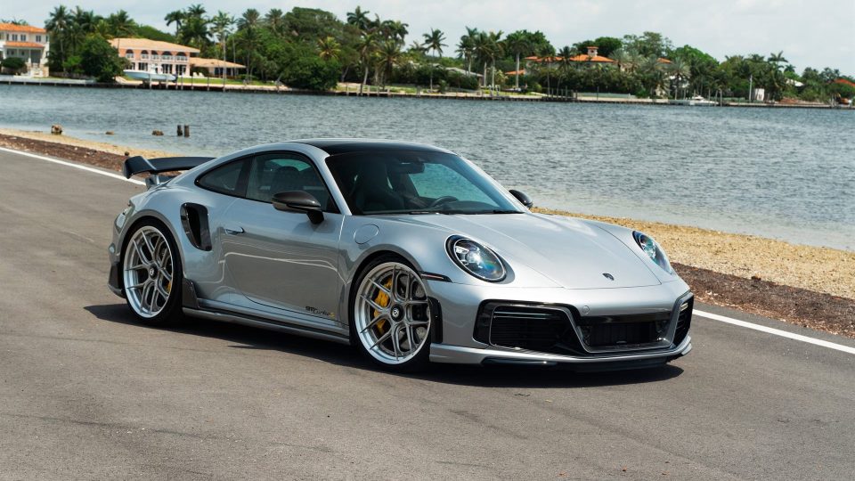 TECHART 992 Turbo S | GT Silver | on HRE S101SC | Satin White Gold