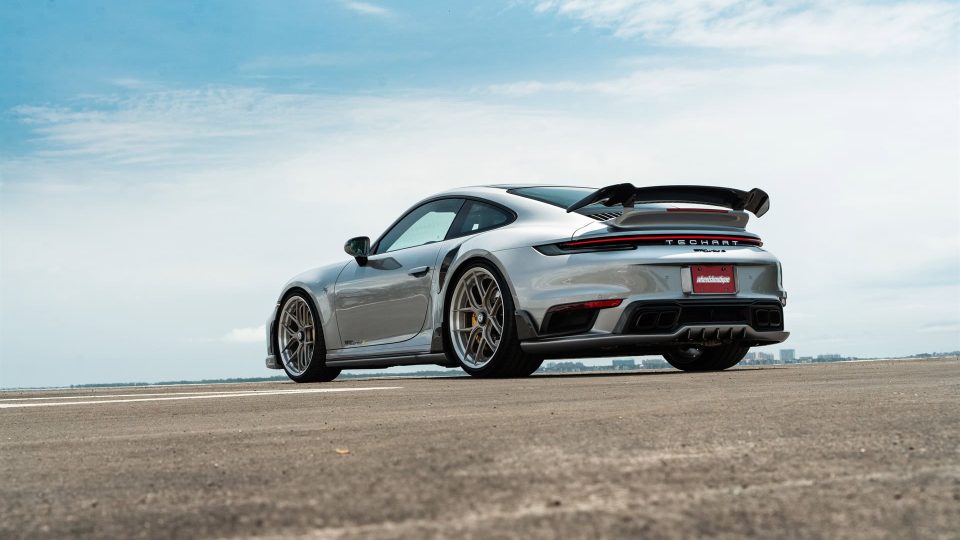 TECHART 992 Turbo S | GT Silver | on HRE S101SC | Satin White Gold