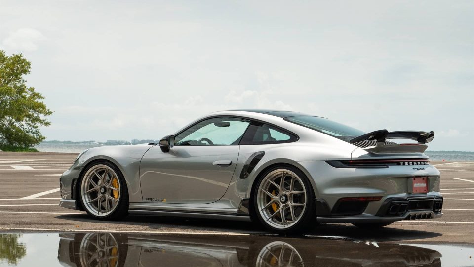 TECHART 992 Turbo S | GT Silver | on HRE S101SC | Satin White Gold