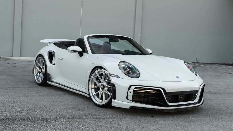 TECHART 992 Turbo S | Carrera White | on ANRKY XR-201 | Brushed Clear