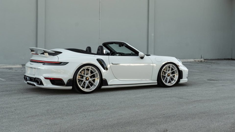 TECHART 992 Turbo S | Carrera White | on ANRKY XR-201 | Brushed Clear