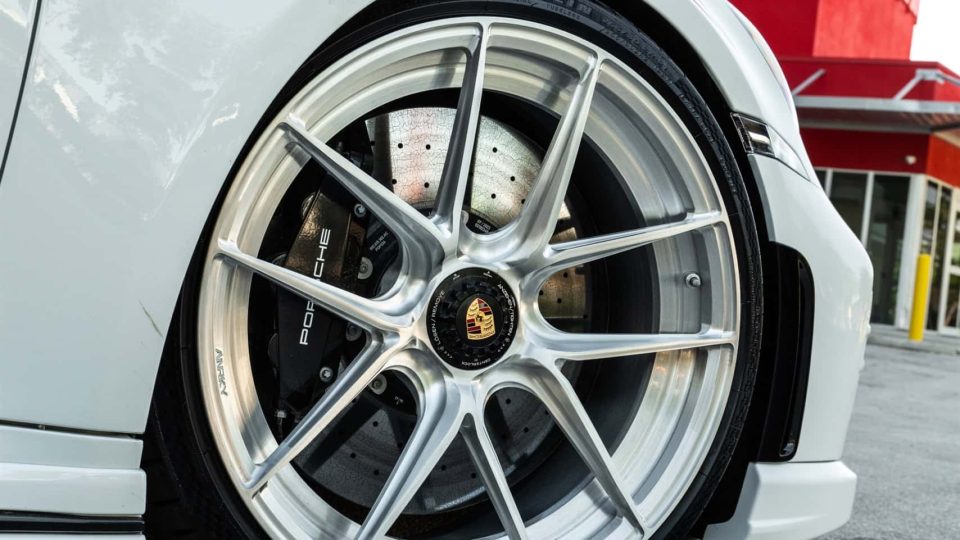 TECHART 992 Turbo S | Carrera White | on ANRKY XR-201 | Brushed Clear