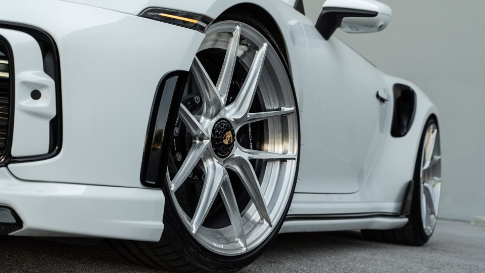 TECHART 992 Turbo S | Carrera White | on ANRKY XR-201 | Brushed Clear