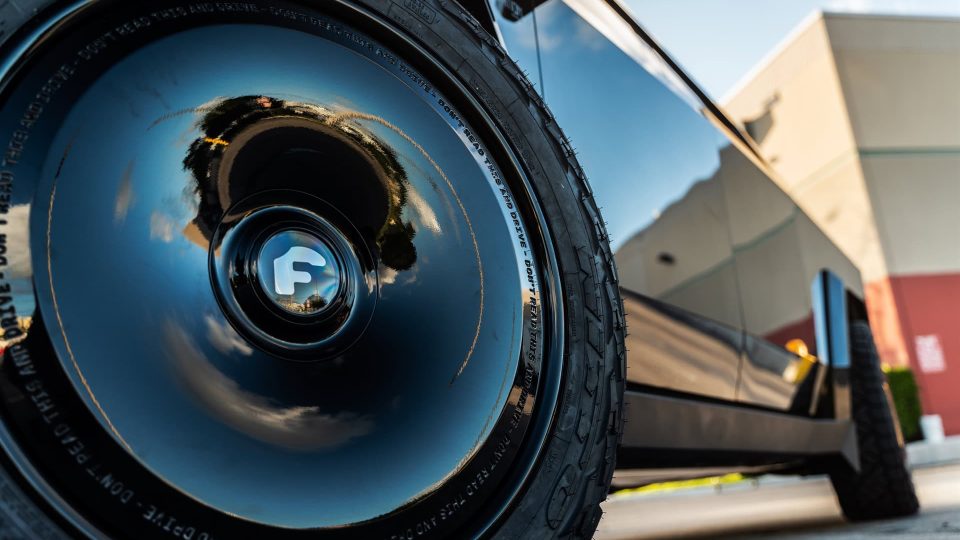 Tesla Cybertruck on Forgiato Cactus Jack