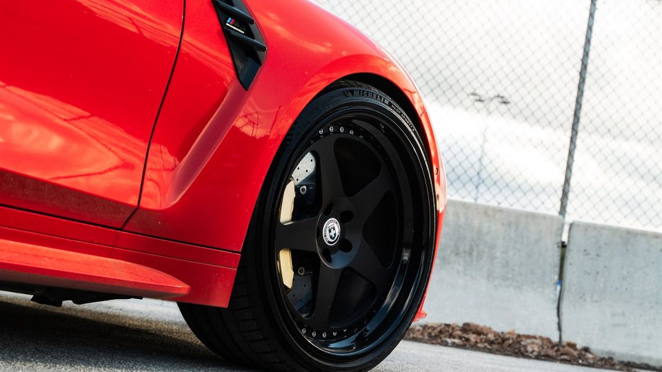 BMW G80 M3 | Toronto Red | on HRE Classic 305 | Satin Black