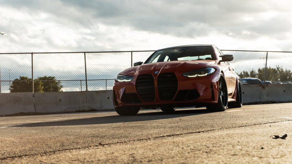 BMW G80 M3 | Toronto Red | on HRE Classic 305 | Satin Black
