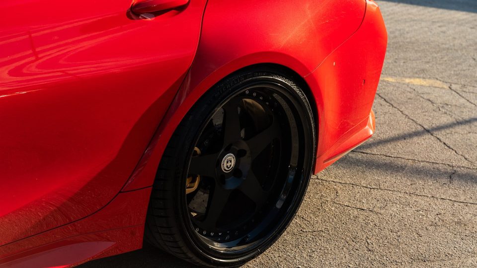 BMW G80 M3 | Toronto Red | on HRE Classic 305 | Satin Black