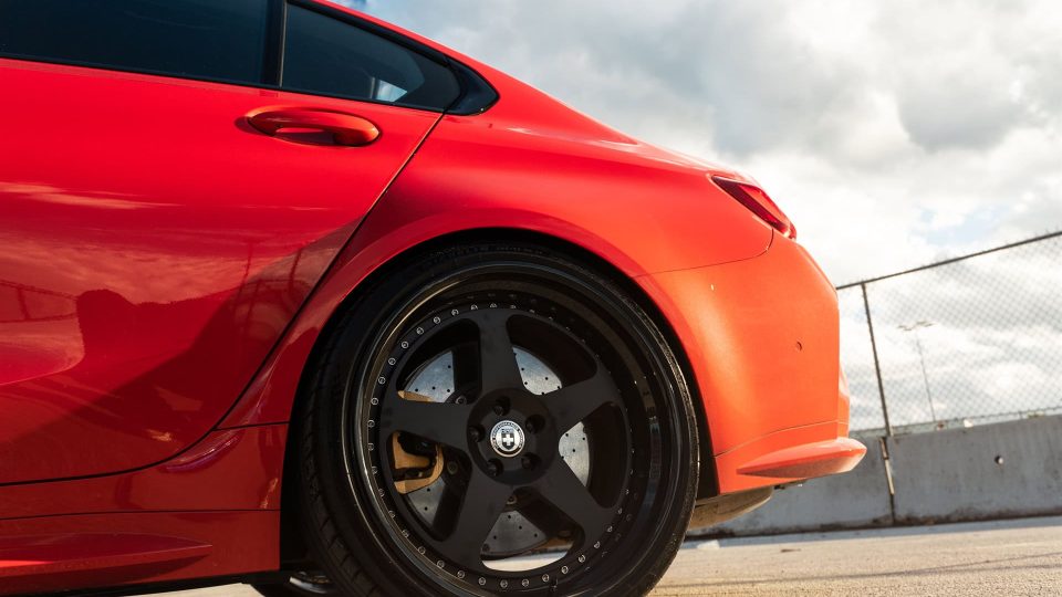 BMW G80 M3 | Toronto Red | on HRE Classic 305 | Satin Black