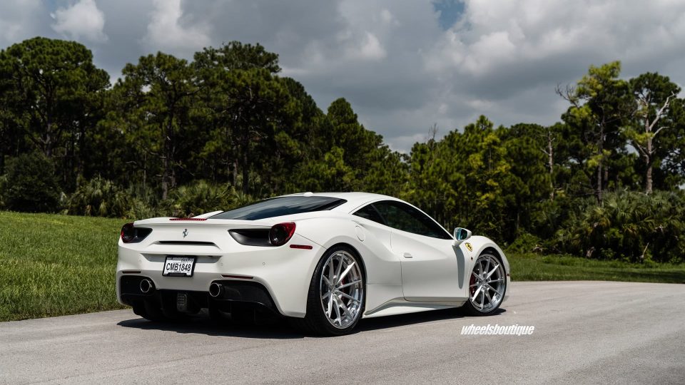 Ferrari 488 | Bianco Avus | on ANRKY AN38 | Brushed Clear