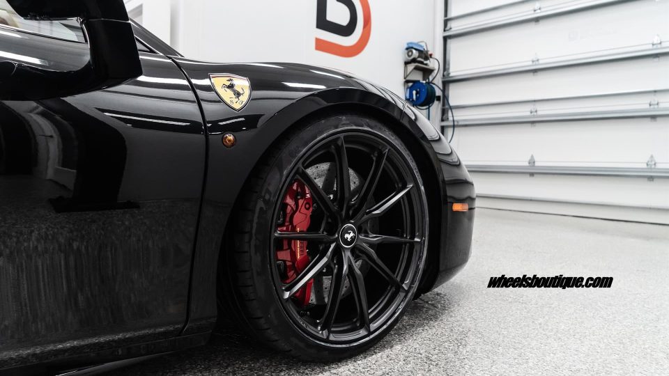Ferrari 488 Spider | Nero | HRE P104SC | Satin Black