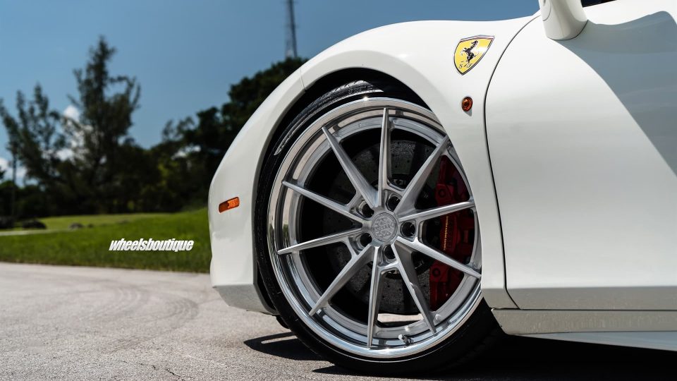 Ferrari 488 | Bianco Avus | on ANRKY AN38 | Brushed Clear