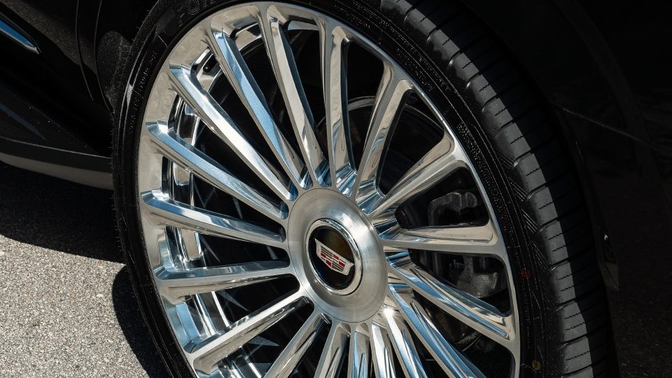 Cadillac Escalade | Black Raven | on ANRKY RF-182 | Brushed Face + Mirror Polished Windows