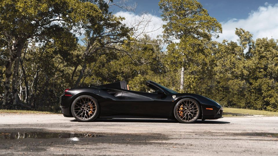 Ferrari 488 Spider | Nero | on ANRKY AN10 | Satin Bronze