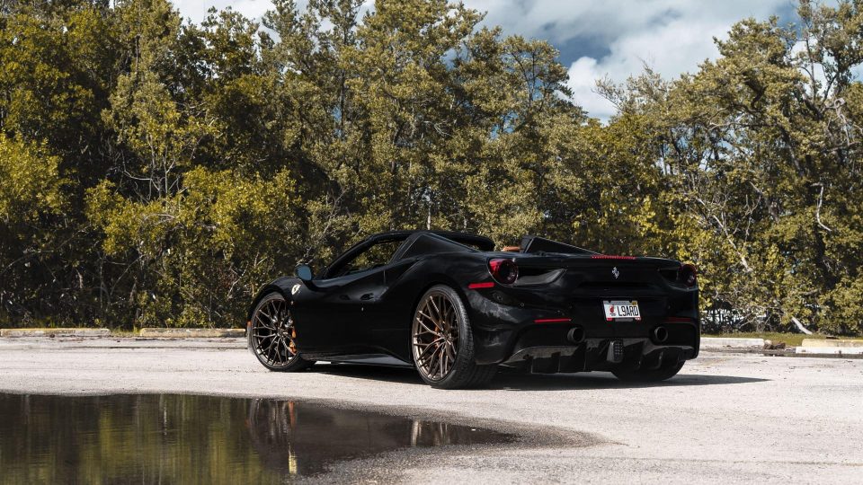 Ferrari 488 Spider | Nero | on ANRKY AN10 | Satin Bronze