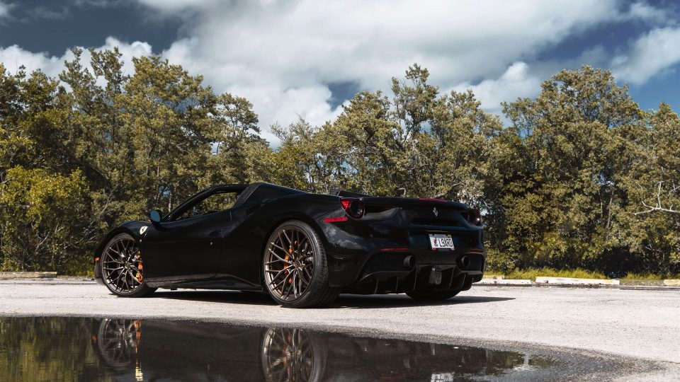 Ferrari 488 Spider | Nero | on ANRKY AN10 | Satin Bronze