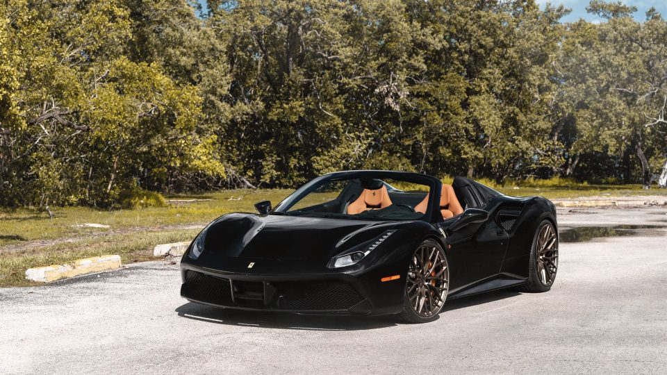 Ferrari 488 Spider | Nero | on ANRKY AN10 | Satin Bronze