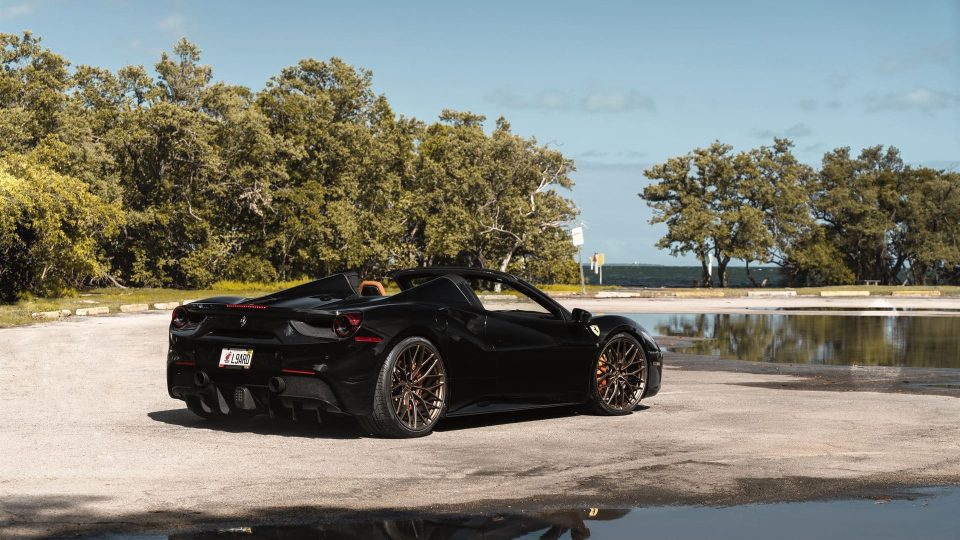 Ferrari 488 Spider | Nero | on ANRKY AN10 | Satin Bronze