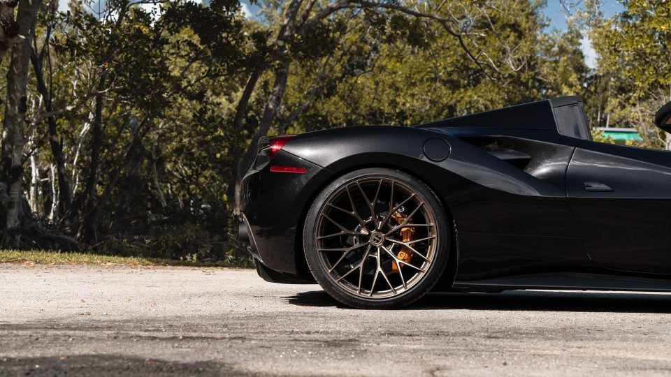 Ferrari 488 Spider | Nero | on ANRKY AN10 | Satin Bronze