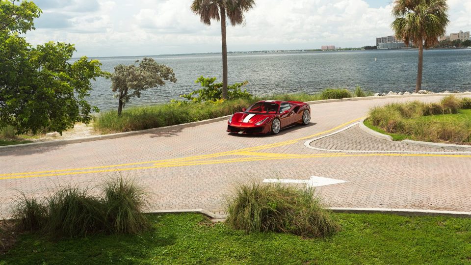 Ferrari 488 Pista | Rosso Fiorano | on ANRKY RS7.3 | Frozen Polished Clear
