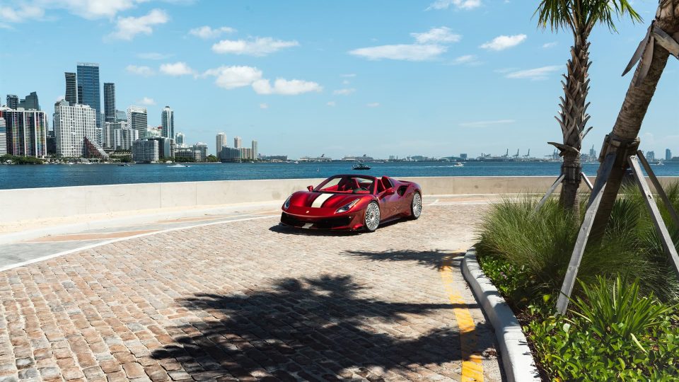 Ferrari 488 Pista | Rosso Fiorano | on ANRKY RS7.3 | Frozen Polished Clear