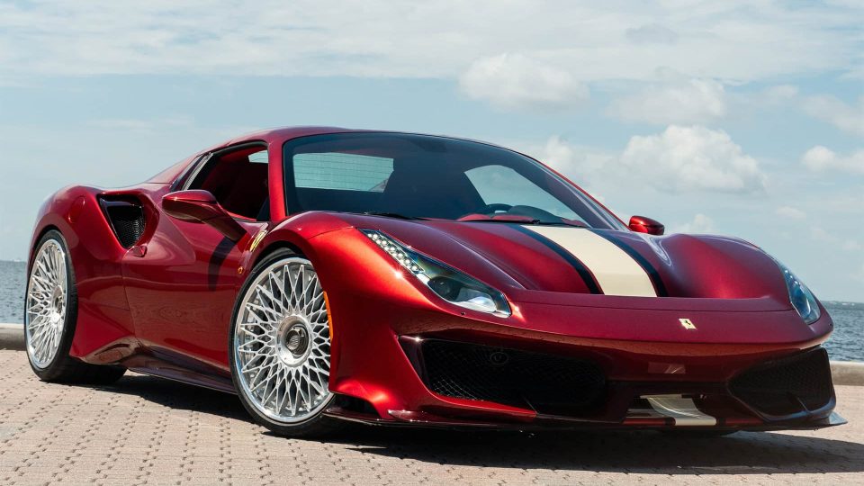 Ferrari 488 Pista | Rosso Fiorano | on ANRKY RS7.3 | Frozen Polished Clear