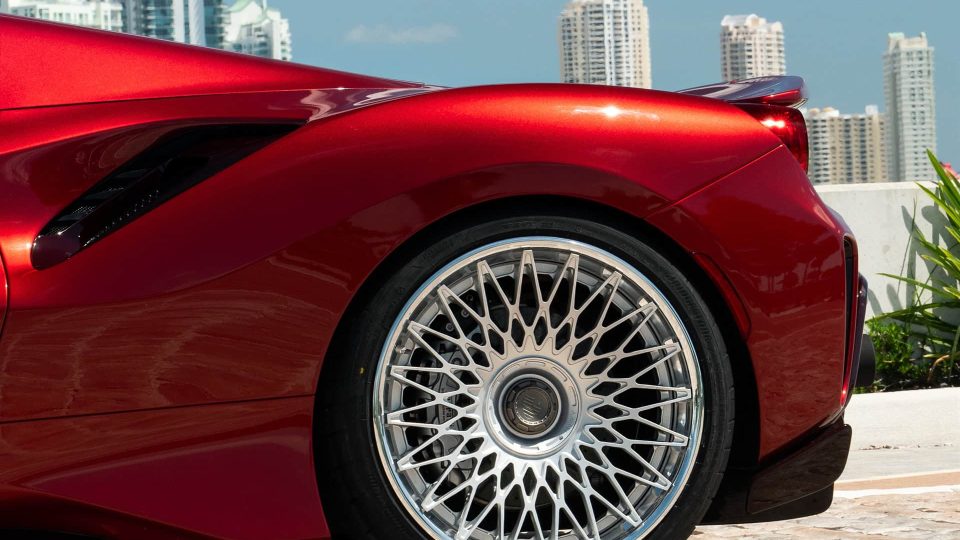 Ferrari 488 Pista | Rosso Fiorano | on ANRKY RS7.3 | Frozen Polished Clear