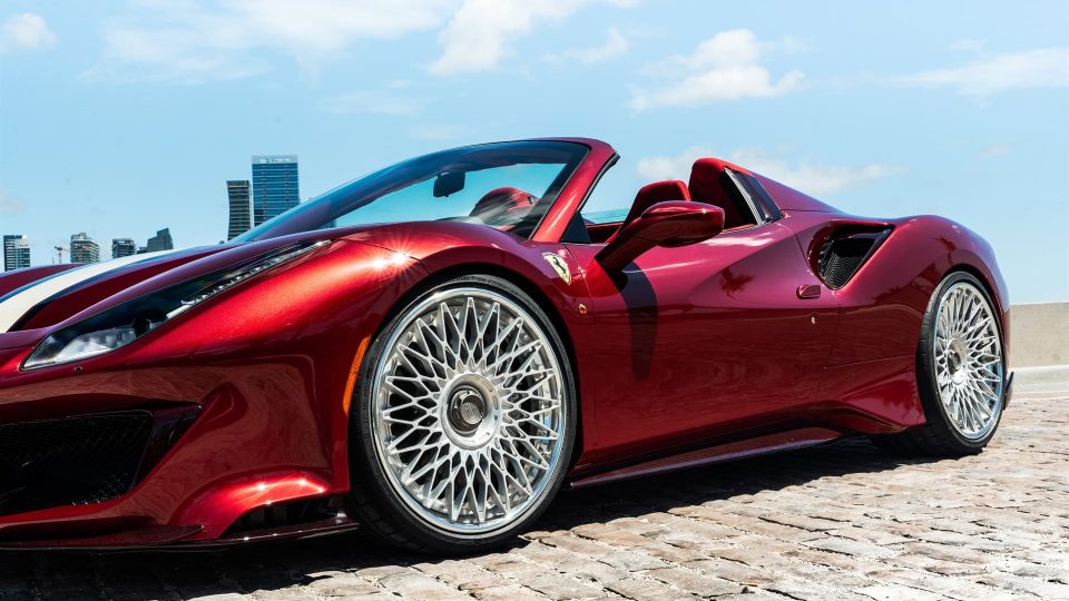 Ferrari 488 Pista | Rosso Fiorano | on ANRKY RS7.3 | Frozen Polished Clear